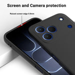 For ZTE Blade V80 Pro 4G / ZTE Blade V80 Vita / ZTE Blade V80 Design 4G Liquid Silicone Case Phone Back Cover with Hand Strap