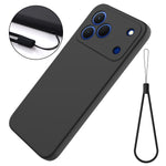 For ZTE Blade V80 Pro 4G / ZTE Blade V80 Vita / ZTE Blade V80 Design 4G Liquid Silicone Case Phone Back Cover with Hand Strap