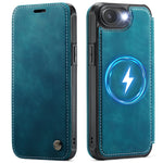CASEME for iPhone 16e / iPhone 17e Case  053  Magnetic RFID Blocking Wallet Flip Leather Phone Cover