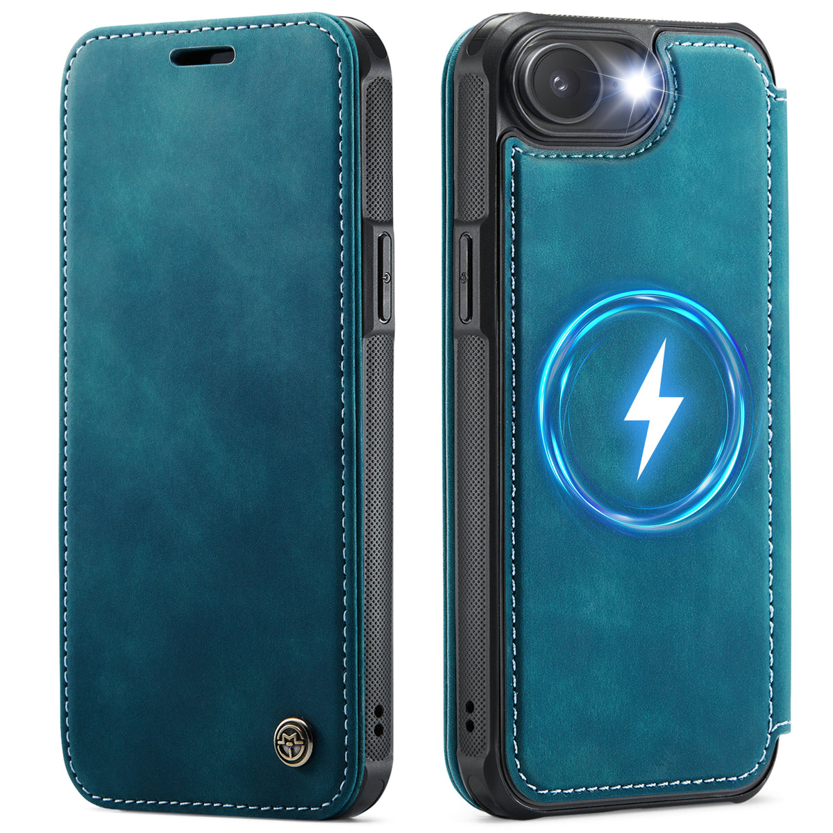 CASEME for iPhone 16e / iPhone 17e Case  053  Magnetic RFID Blocking Wallet Flip Leather Phone Cover