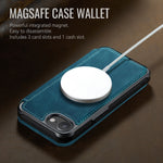 CASEME for iPhone 16e / iPhone 17e Case  053  Magnetic RFID Blocking Wallet Flip Leather Phone Cover