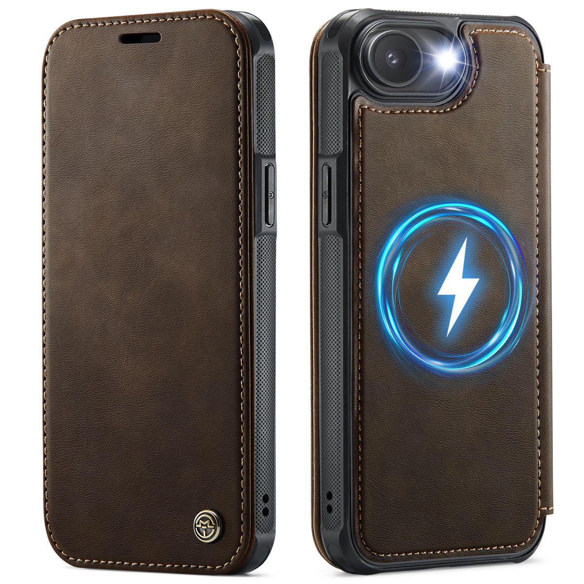 CASEME for iPhone 16e / iPhone 17e Case  053  Magnetic RFID Blocking Wallet Flip Leather Phone Cover