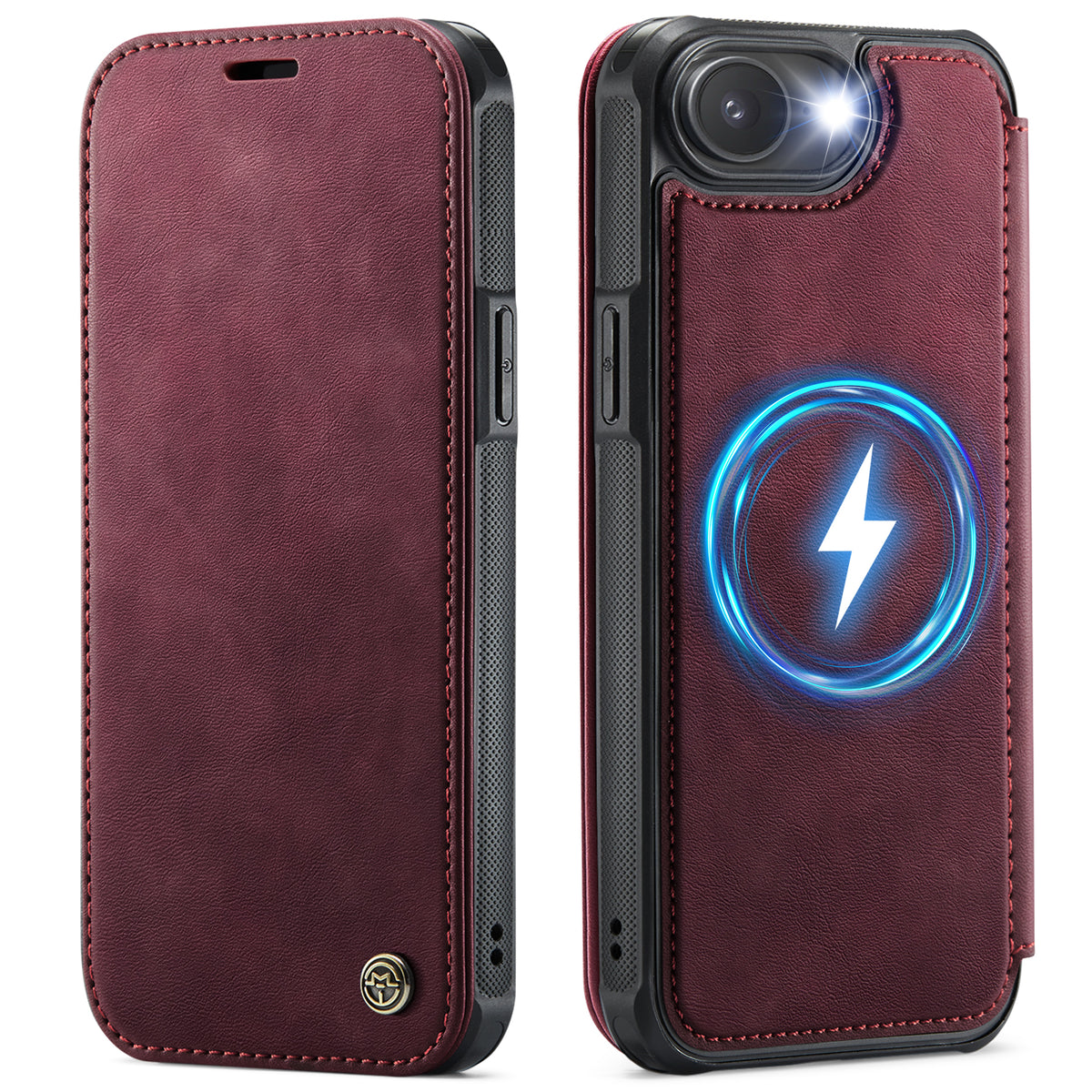CASEME for iPhone 16e / iPhone 17e Case  053  Magnetic RFID Blocking Wallet Flip Leather Phone Cover
