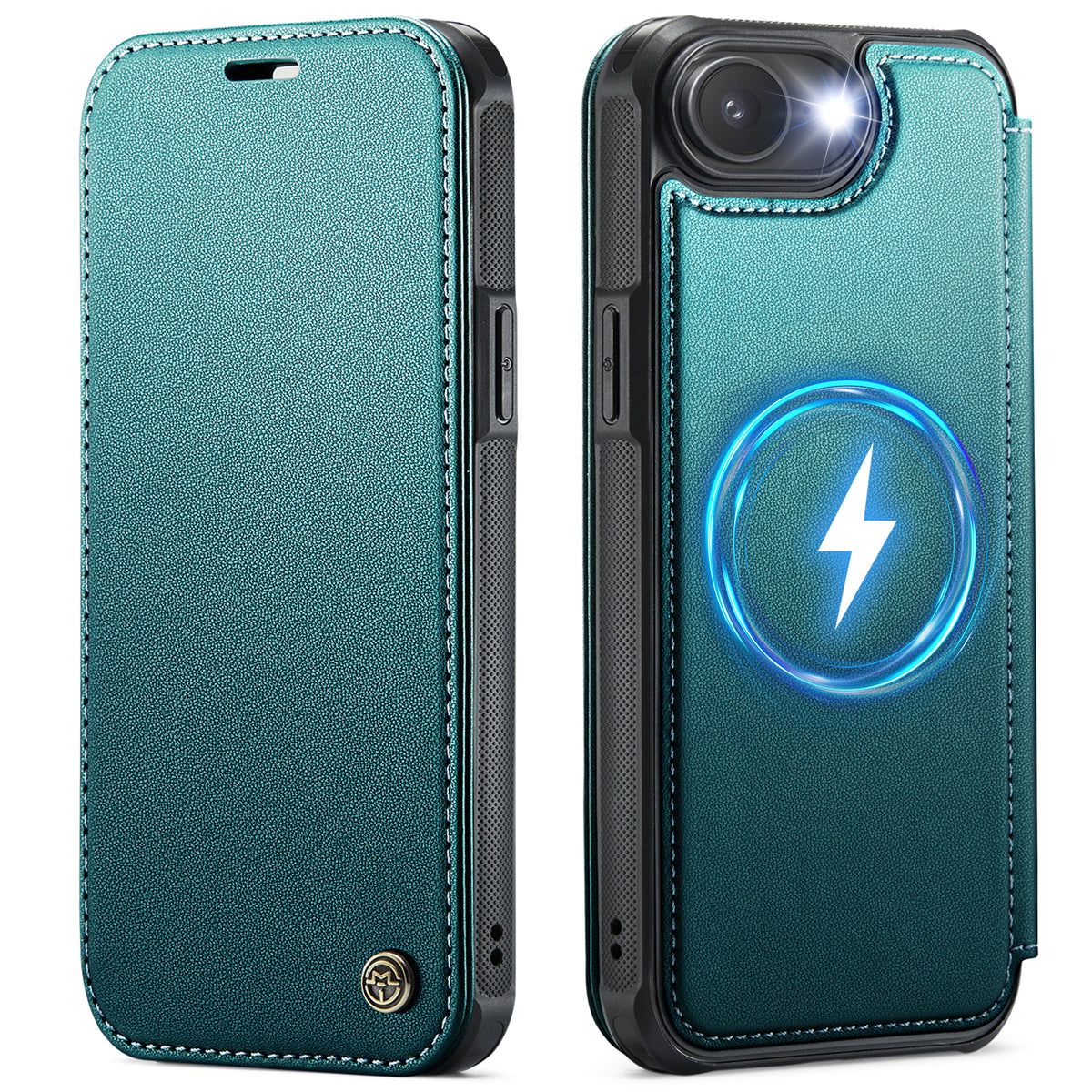 CASEME for iPhone 16e / iPhone 17e Case  053  Magnetic RFID Blocking Wallet Flip Leather Phone Cover