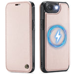 CASEME for iPhone 16e / iPhone 17e Case  053  Magnetic RFID Blocking Wallet Flip Leather Phone Cover