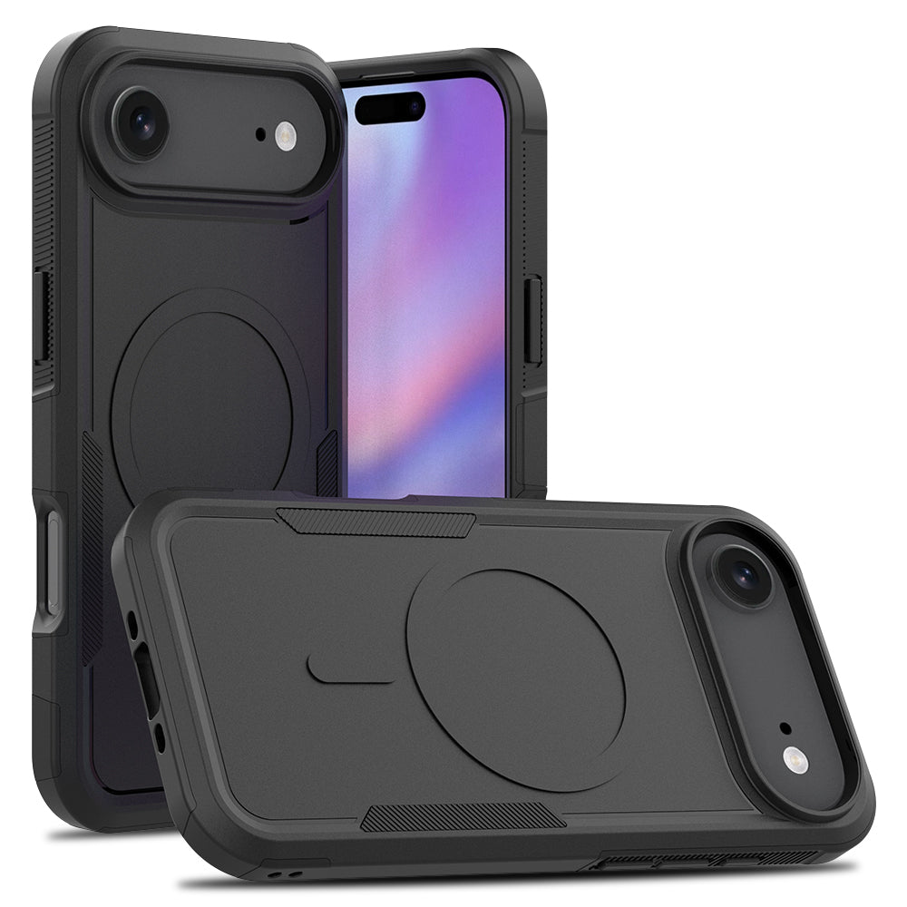 Til iPhone Air Magnetisk Cover Dobbeltlag PC TPU Stødsikkert Telefoncover