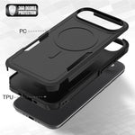 Til iPhone Air Magnetisk Cover Dobbeltlag PC TPU Stødsikkert Telefoncover