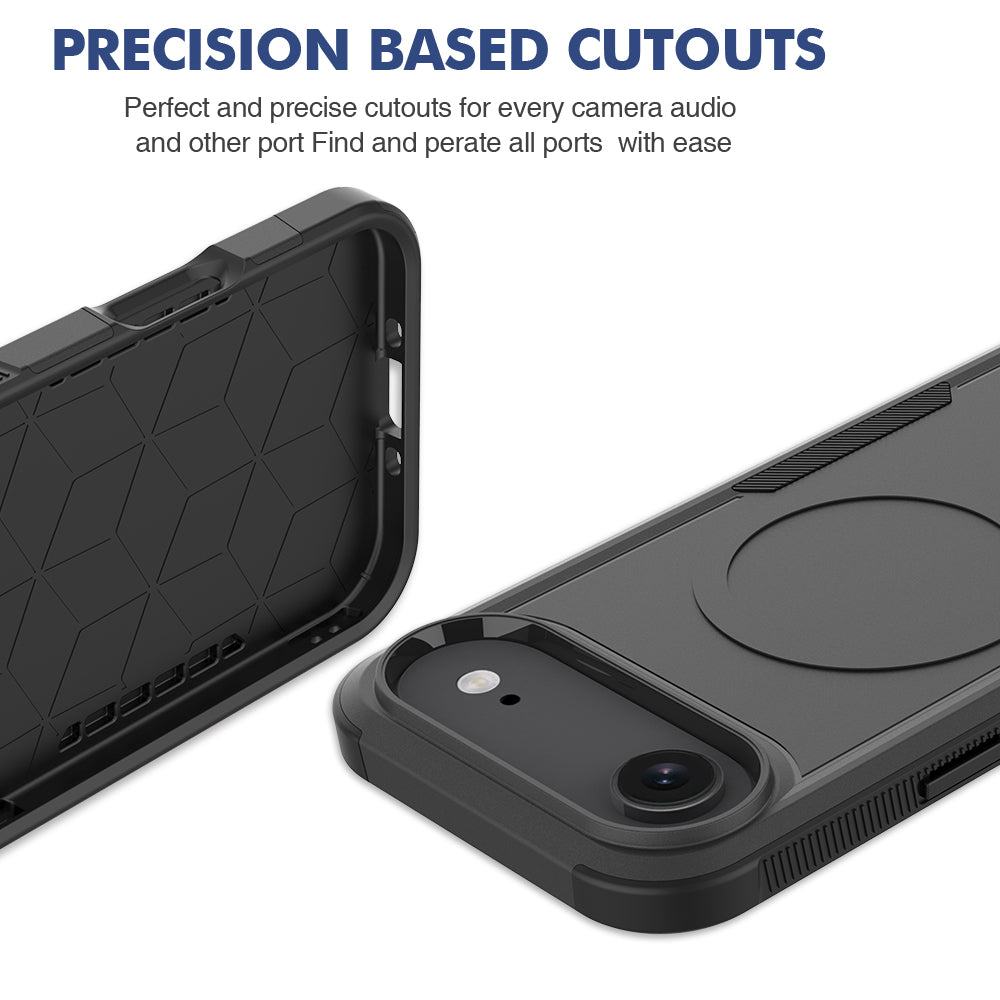 Til iPhone Air Magnetisk Cover Dobbeltlag PC TPU Stødsikkert Telefoncover