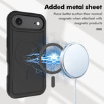Til iPhone Air Magnetisk Cover Dobbeltlag PC TPU Stødsikkert Telefoncover