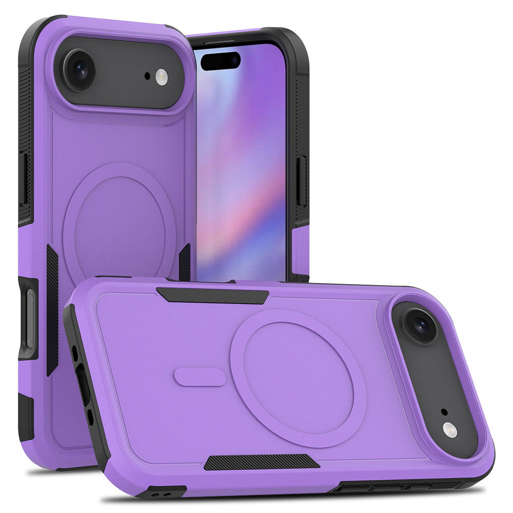 Til iPhone Air Magnetisk Cover Dobbeltlag PC TPU Stødsikkert Telefoncover