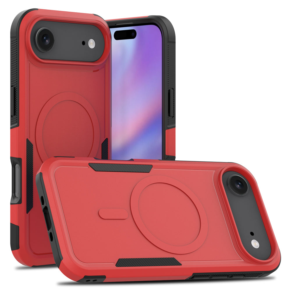 Til iPhone Air Magnetisk Cover Dobbeltlag PC TPU Stødsikkert Telefoncover