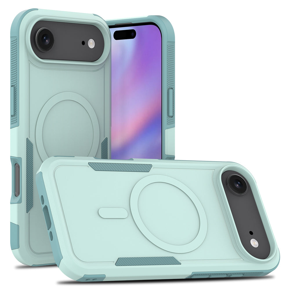 Til iPhone Air Magnetisk Cover Dobbeltlag PC TPU Stødsikkert Telefoncover