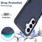 Samsung Galaxy S25+ / Galaxy S24+ / Galaxy S26+ Magnetiskt skal Dubbelskiktat PC TPU Stötsäkert mobilskal