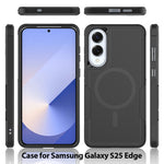 For Samsung Galaxy S25 Edge Magnetic Case Dual Layer PC TPU Shockproof Phone Cover