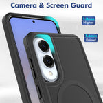 For Samsung Galaxy S25 Edge Magnetic Case Dual Layer PC TPU Shockproof Phone Cover