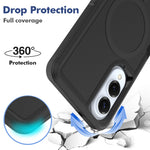 For Samsung Galaxy S25 Edge Magnetic Case Dual Layer PC TPU Shockproof Phone Cover