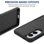For Samsung Galaxy S25 Edge Magnetic Case Dual Layer PC TPU Shockproof Phone Cover