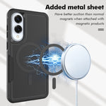 For Samsung Galaxy S25 Edge Magnetic Case Dual Layer PC TPU Shockproof Phone Cover