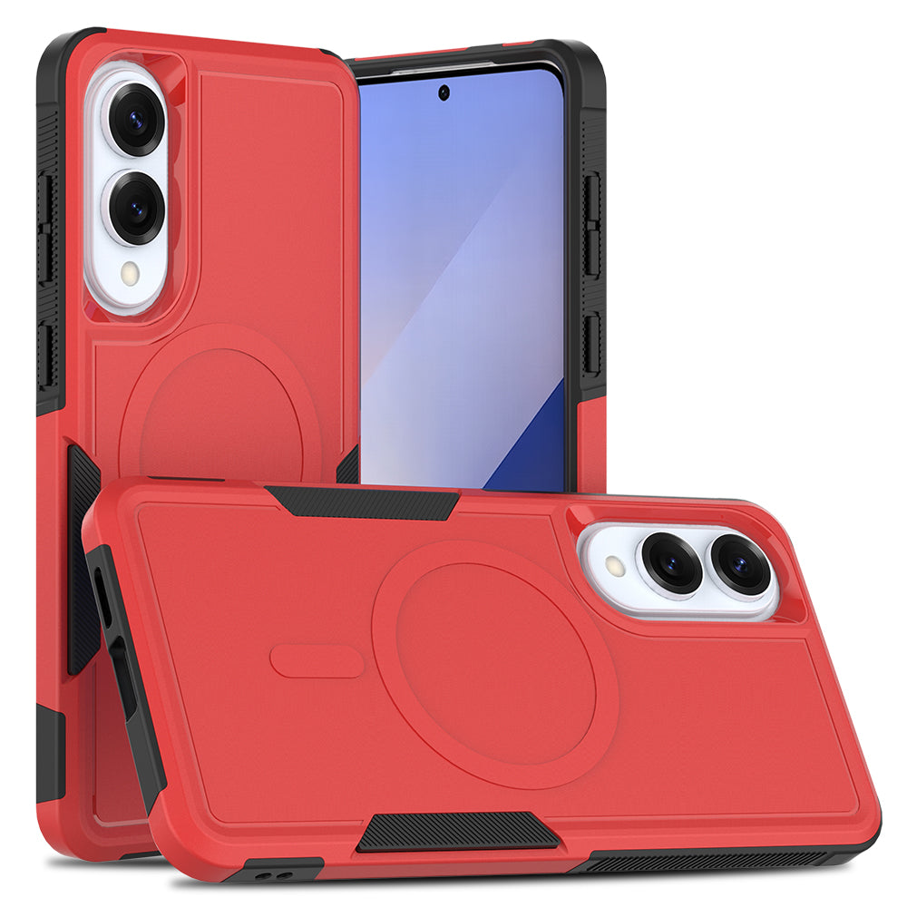 For Samsung Galaxy S25 Edge Magnetic Case Dual Layer PC TPU Shockproof Phone Cover