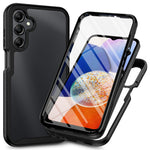 Til Samsung Galaxy A27 5G Klart Cover PC + TPU Telefon Bagcover med PET Skærmfilm