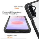 Til Samsung Galaxy A27 5G Klart Cover PC + TPU Telefon Bagcover med PET Skærmfilm