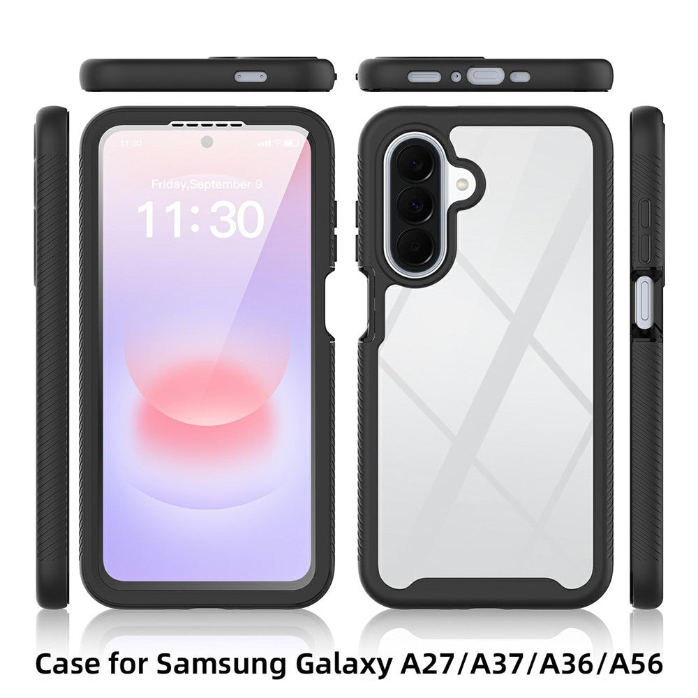 Samsung Galaxy A27 5G Genomskinligt Skal PC + TPU mobil Baksida med PET Skärmfilm