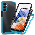 Til Samsung Galaxy A27 5G Klart Cover PC + TPU Telefon Bagcover med PET Skærmfilm