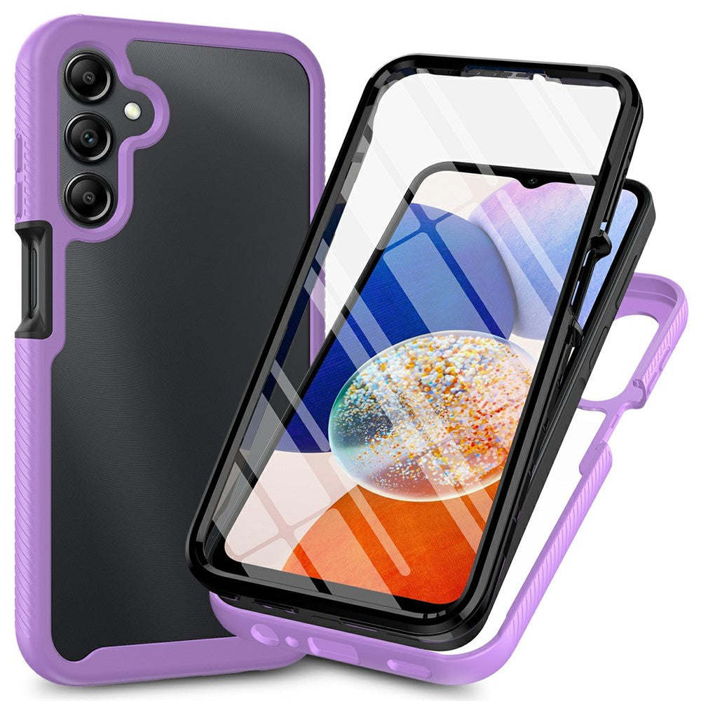 Samsung Galaxy A27 5G Genomskinligt Skal PC + TPU mobil Baksida med PET Skärmfilm