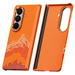 SULADA for Samsung	Galaxy Z Fold7 5G Case Golden Mountain Pattern Skin-Feel Hard PC Slim Phone Cover