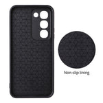For Realme C100 4G Case Carbon Fiber Texture Leather Coated TPU PC Phone Cover with Metal Ring for Magnetic Car Mount