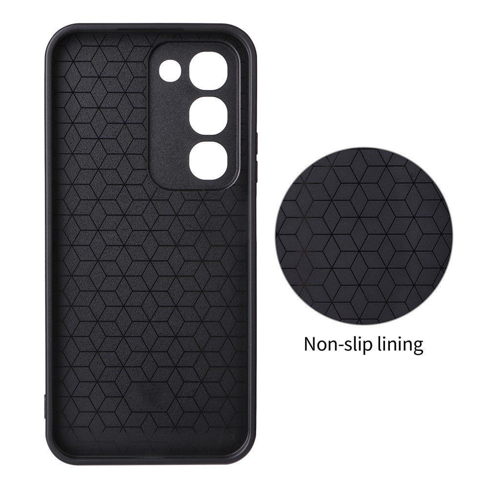 For Realme C100 4G Case Carbon Fiber Texture Leather Coated TPU PC Phone Cover with Metal Ring for Magnetic Car Mount
