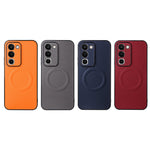 For Realme C100 4G Case Carbon Fiber Texture Leather Coated TPU PC Phone Cover with Metal Ring for Magnetic Car Mount