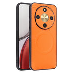 Honor X70 5G / X9d 5G / Magic8 Lite 5G-skal med kolfibertextur, läderbeläggning, TPU-PC-mobilskal med metallring för magnetiskt bilfäste