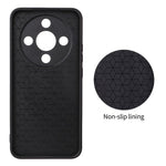 Honor X70 5G / X9d 5G / Magic8 Lite 5G-etui med kulfibertekstur, læderbelægning, TPU-PC-mobilcover med metalring til magnetisk bilholder