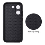 For Xiaomi Redmi Turbo 5 5G  /  Poco X8 Pro 5G Case Carbon Fiber Texture Leather Coated TPU PC Phone Cover with Metal Ring for Magnetic Car Mount