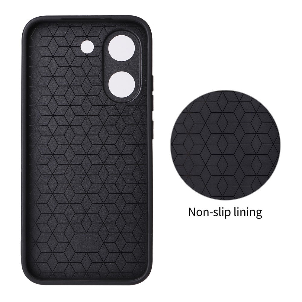For Xiaomi Redmi Turbo 5 5G  /  Poco X8 Pro 5G Case Carbon Fiber Texture Leather Coated TPU PC Phone Cover with Metal Ring for Magnetic Car Mount