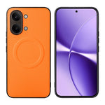 Xiaomi Poco X8 Pro Max 5G / Redmi Turbo 5 Max 5G-skal med kolfiberstruktur, läderbeläggning, TPU PC-mobilskal med metallring för magnetiskt bilfäste