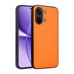 Xiaomi Poco X8 Pro Max 5G / Redmi Turbo 5 Max 5G-skal med kolfiberstruktur, läderbeläggning, TPU PC-mobilskal med metallring för magnetiskt bilfäste