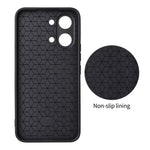 Xiaomi Poco X8 Pro Max 5G / Redmi Turbo 5 Max 5G-skal med kolfiberstruktur, läderbeläggning, TPU PC-mobilskal med metallring för magnetiskt bilfäste