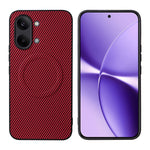 Xiaomi Poco X8 Pro Max 5G / Redmi Turbo 5 Max 5G-skal med kolfiberstruktur, läderbeläggning, TPU PC-mobilskal med metallring för magnetiskt bilfäste