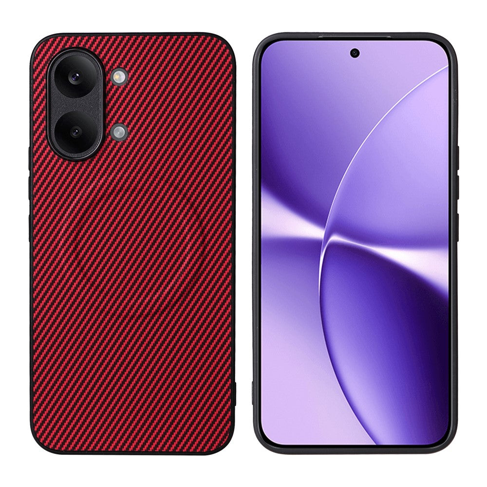 Xiaomi Poco X8 Pro Max 5G / Redmi Turbo 5 Max 5G-skal med kolfiberstruktur, läderbeläggning, TPU PC-mobilskal med metallring för magnetiskt bilfäste
