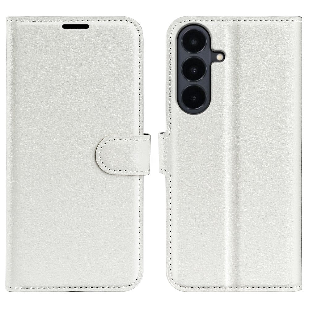 Samsung Galaxy S26 FE-skal Plånboksfodral Litchy Texture Stötsäkert Läderfodral