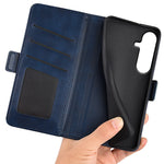 Til Samsung Galaxy S26 FE Cover Kalvetekstur Læder Pung Telefoncover