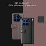 For Xiaomi 17T Pro Case Genuine Split Leather Phone Cover with Wallet Stand