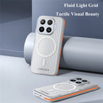 LEREACH TOC Series for Xiaomi 17T Magnetic Case Flowing Grid PC Phone Cover
