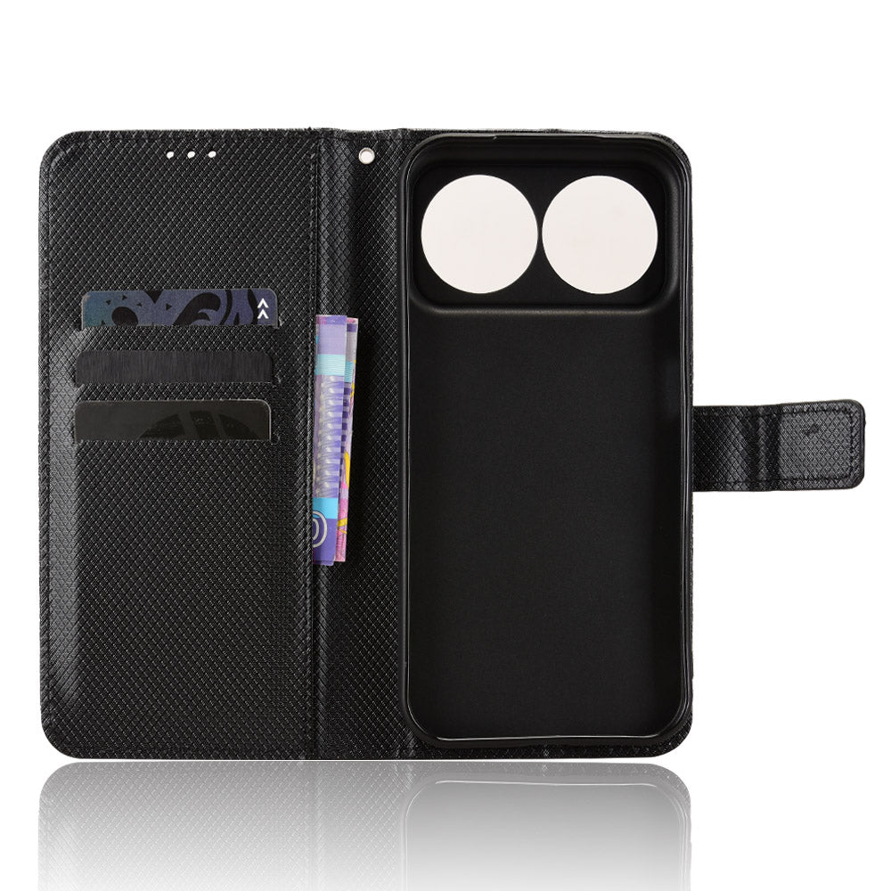 For Huawei nova 16 Pro 5G / Huawei nova 16 Ultra 5G Leather Wallet Case with Strap Diamond Texture Phone Cover