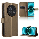 For Huawei Enjoy 90 Pro Max / Huawei nova 15 Max Leather Wallet Case with Strap Diamond Texture Phone Cover