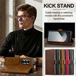LC.IMEEKE til Samsung Galaxy Z Fold8 Ultra Cover Pung Kalvetekstur Læder Telefoncover