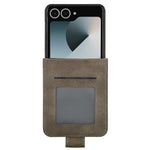 LC.IMEEKE for Samsung Galaxy Z Flip8 Case Calf Texture PU Leather Phone Cover