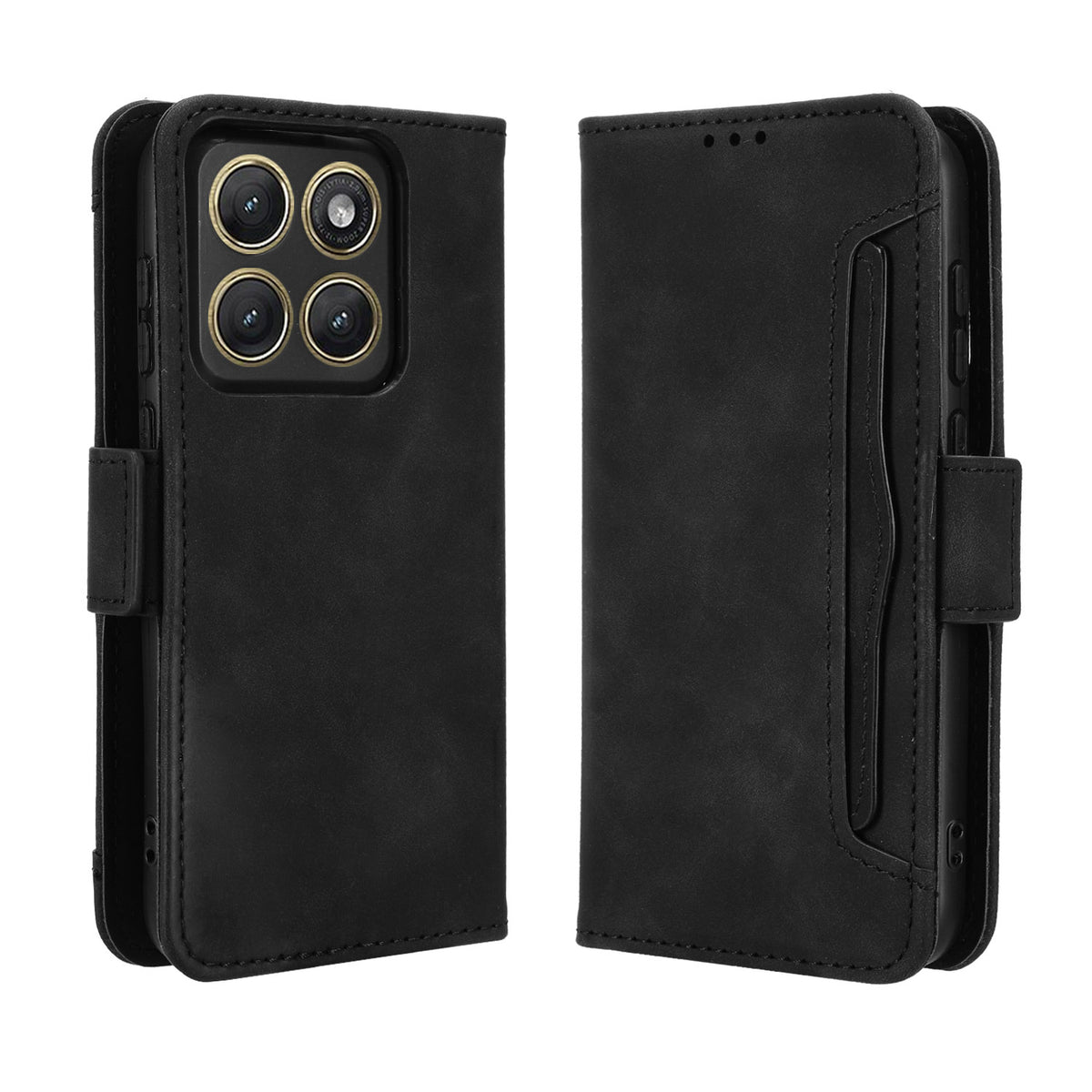 Til Motorola Edge (2026) Læder Etui Telefonpung Cover med Flere Kortlommer